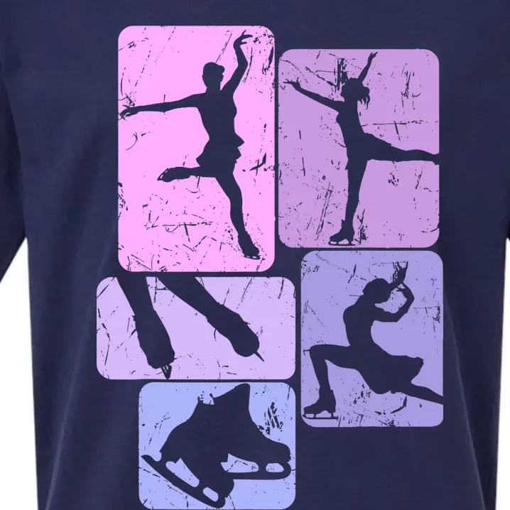 Ice Skating Figure Skater Girl Wo Sueded Cloud Jersey T-Shirt