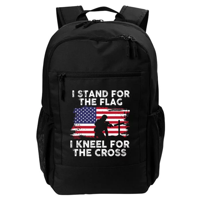 I Stand For The Flag Memorial Day Never Forget Veteran Daily Commute Backpack