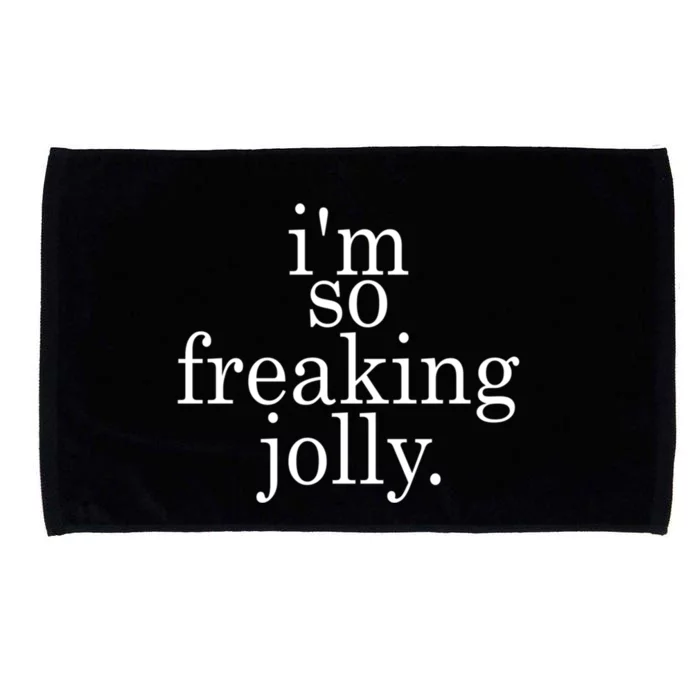 IM So Freaking Jolly Funny Holiday Gift Microfiber Hand Towel