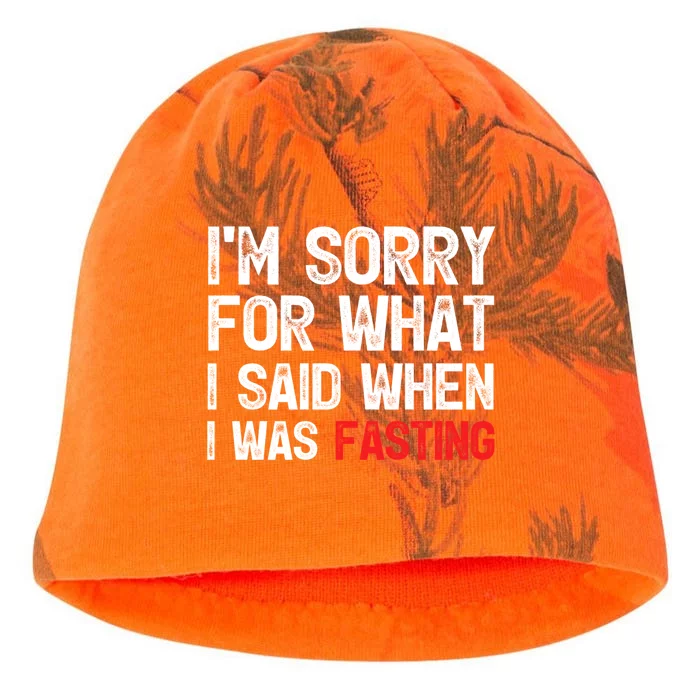 I'm Sorry For What I Said When I Was Fasting Muslim Ramadan Gift Kati - Camo Knit Beanie