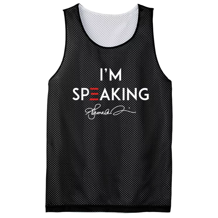 IM Speaking Female Empowerment Phrase Mesh Reversible Basketball Jersey Tank