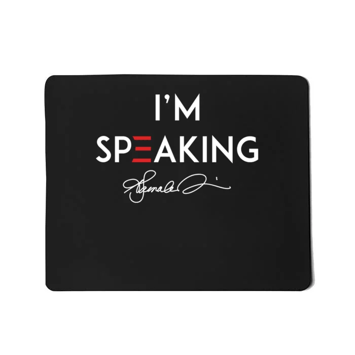 IM Speaking Female Empowerment Phrase Mousepad