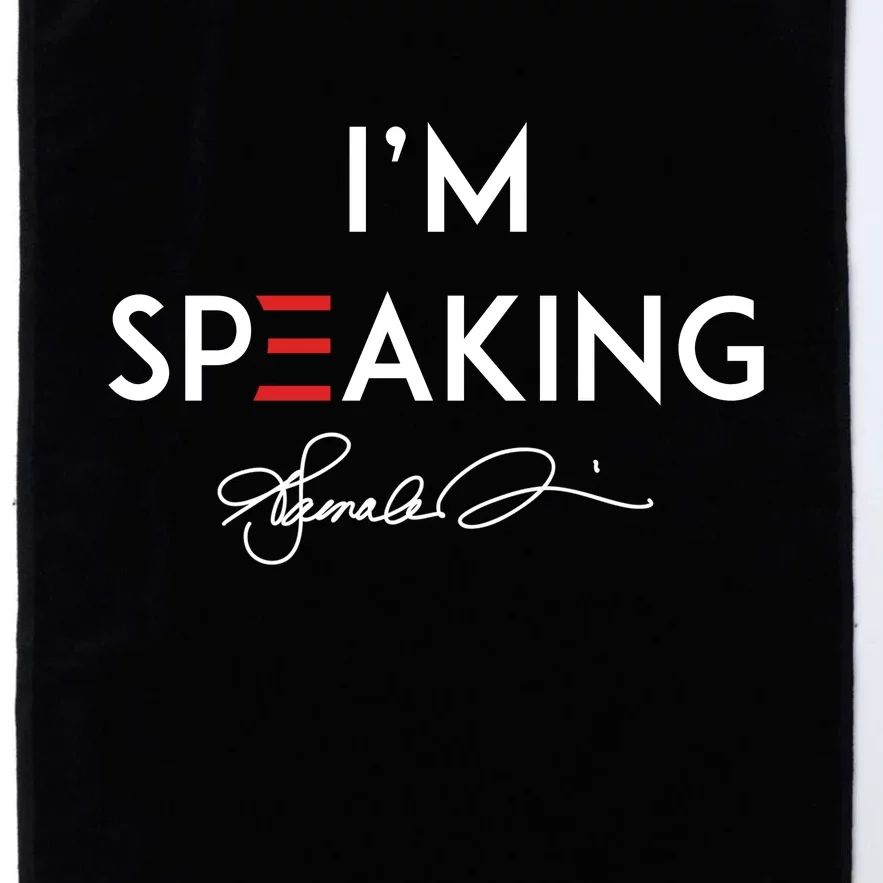 IM Speaking Female Empowerment Phrase Platinum Collection Golf Towel