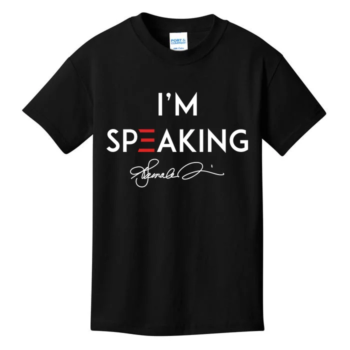 IM Speaking Female Empowerment Phrase Kids T-Shirt