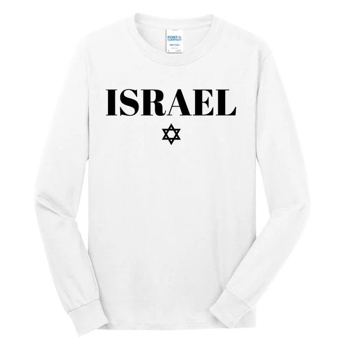 Israel Star Flag Blue Israel Tall Long Sleeve T-Shirt