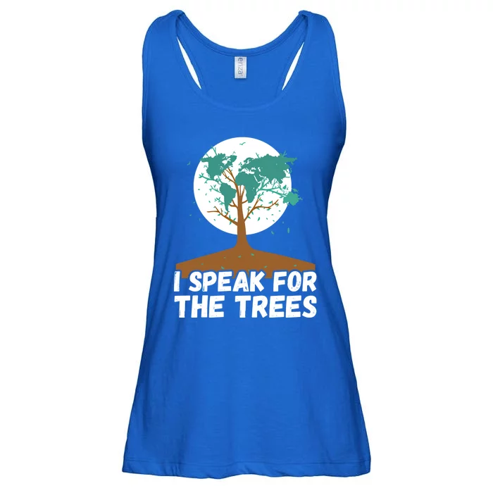 I Speak For The Trees Earth Day Save The Planet Gift Ladies Essential Flowy Tank