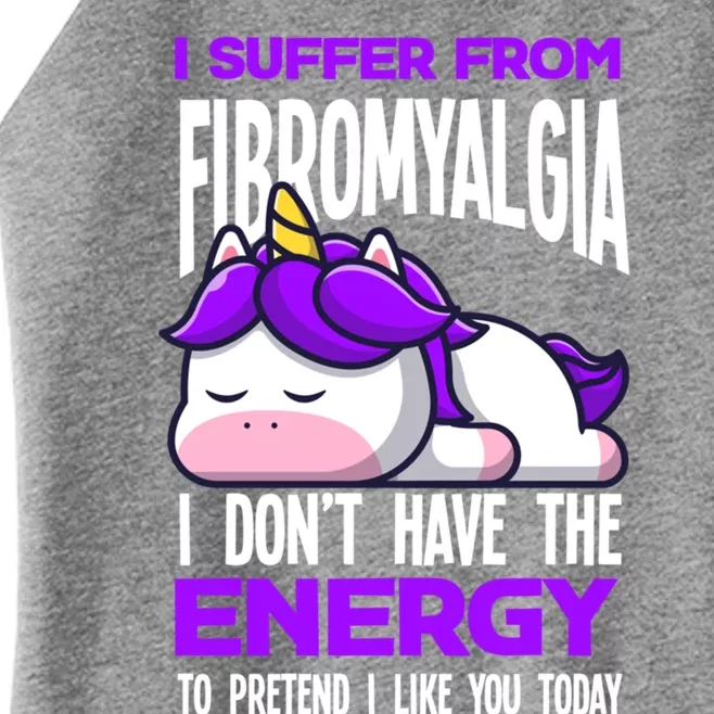 I Suffer From Fibromyalgia Funny Fibromyalgia Warrior Cool Gift Women’s Perfect Tri Rocker Tank