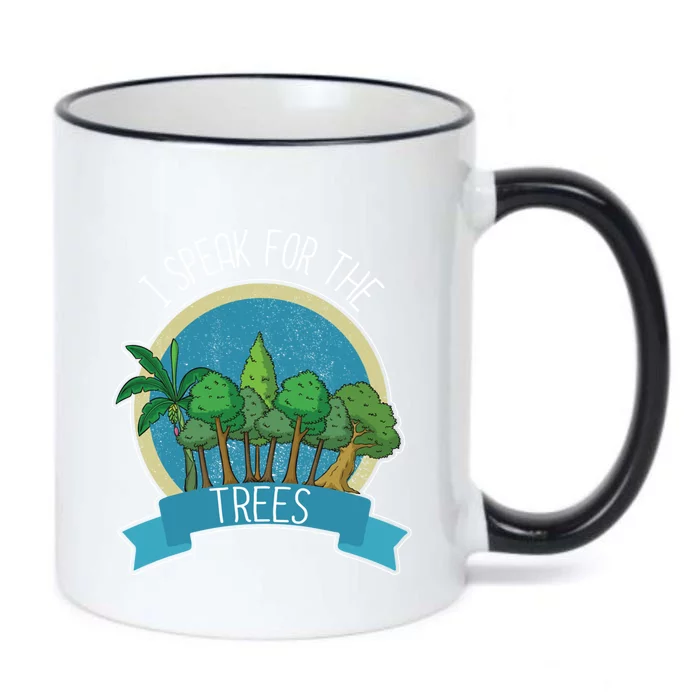 I Speak For The Trees Protect Environt Earth Day Gift Black Color Changing Mug