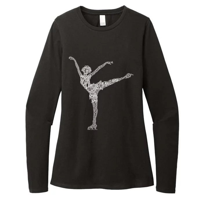 Ice Skating Figure Skater Wo Girls Premium Womens CVC Long Sleeve Shirt