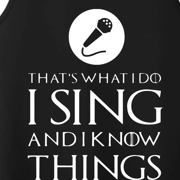 I Sing Funny Singer Singing T Gift Performance Tank