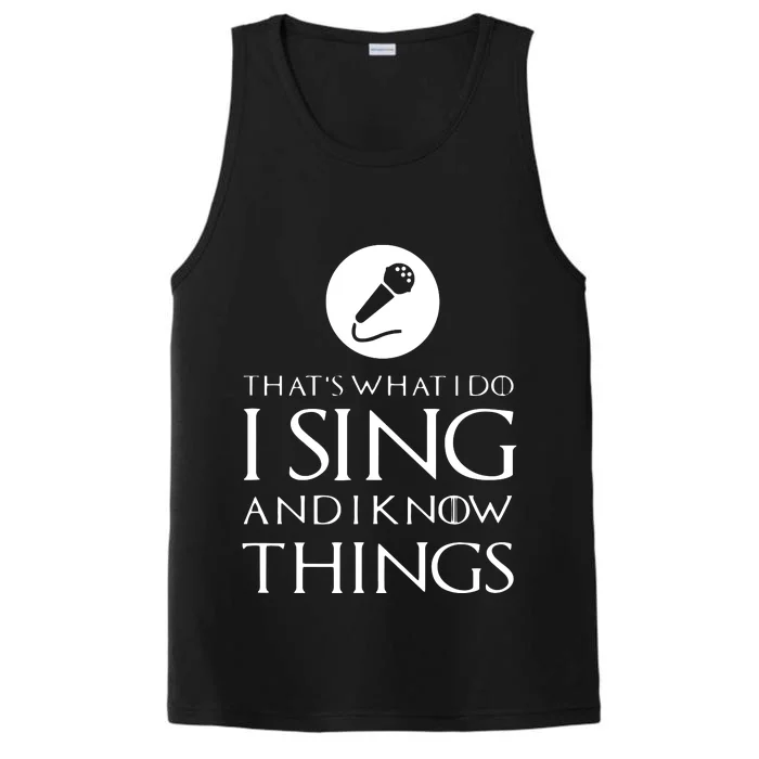 I Sing Funny Singer Singing T Gift Performance Tank