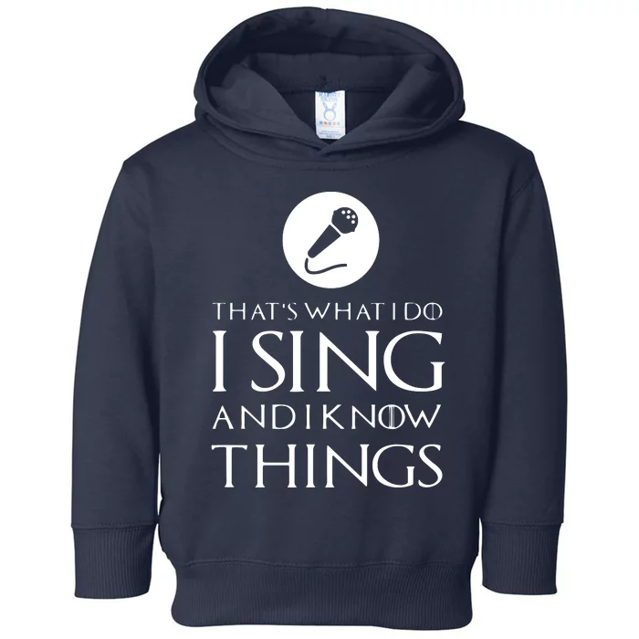 I Sing Funny Singer Singing T Gift Toddler Hoodie