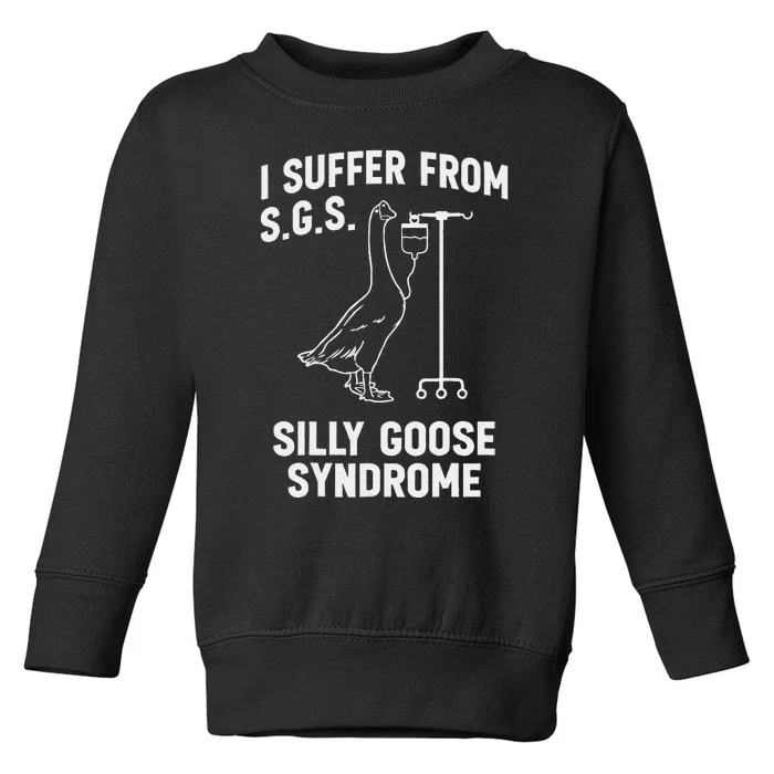 I Suffer From Silly Goose Syndrome Toddler Sweatshirt