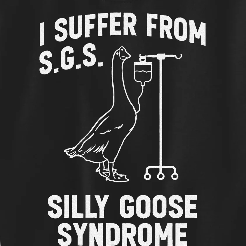 I Suffer From Silly Goose Syndrome Kids Sweatshirt