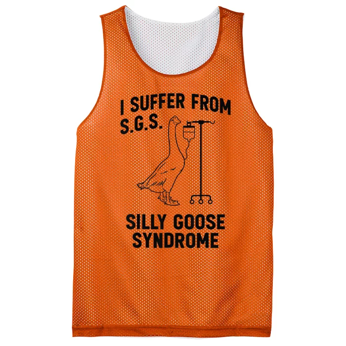 I Suffer From Silly Goose Syndrome Mesh Reversible Basketball Jersey Tank