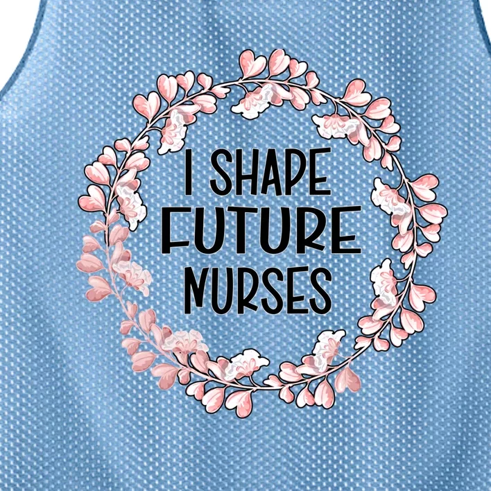 I Shape Future Nurses Clinical Instructor Gift Mesh Reversible Basketball Jersey Tank