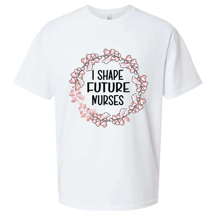 I Shape Future Nurses Clinical Instructor Gift Sueded Cloud Jersey T-Shirt