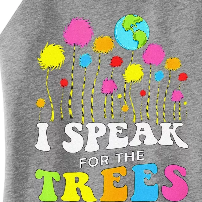 I Speak For Trees Earth Day Save Earth Insation Hippie Women’s Perfect Tri Rocker Tank