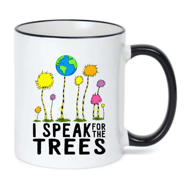 I Speak For Trees Earth Day Save Earth Inspiration hippie Black Color Changing Mug