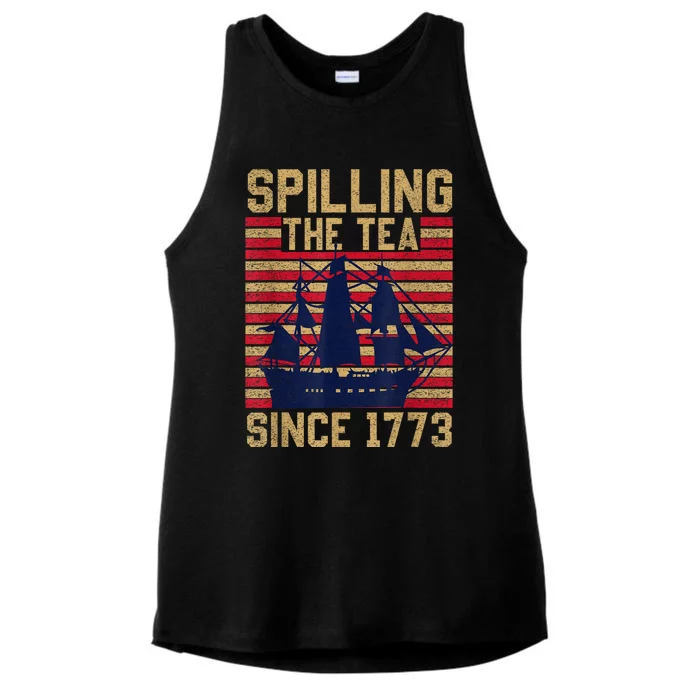 I Stand For This Flag Because Our Heroes Rest Beneath Her Ladies Tri-Blend Wicking Tank