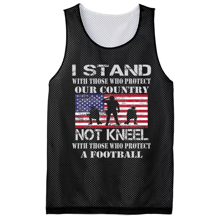 I Stand For The Flag To Support Military And Police Mesh Reversible Basketball Jersey Tank