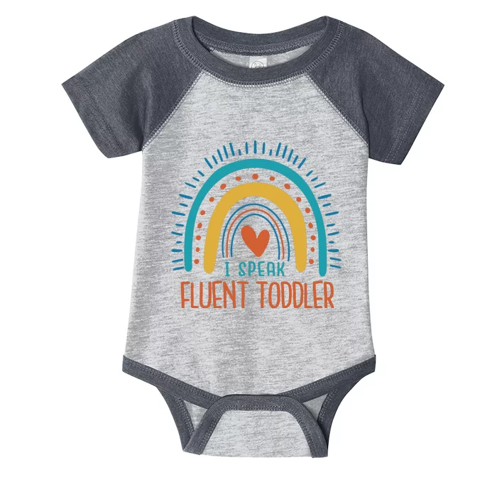 I Speak Fluent Toddler Funny Infant Baby Jersey Bodysuit