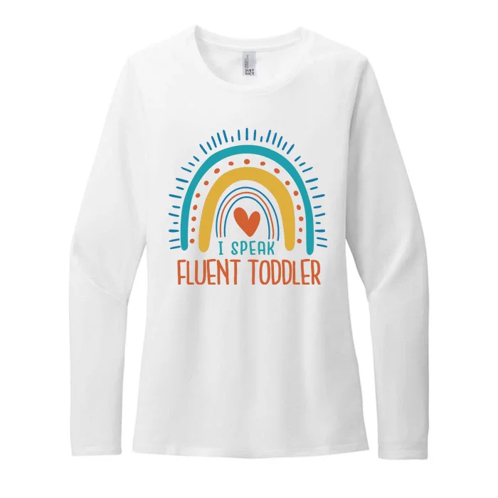 I Speak Fluent Toddler Funny Womens CVC Long Sleeve Shirt