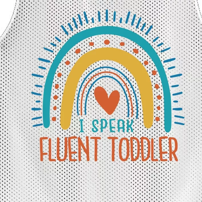 I Speak Fluent Toddler Funny Mesh Reversible Basketball Jersey Tank