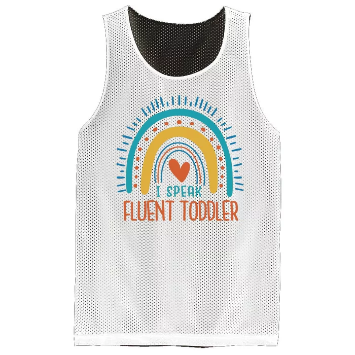 I Speak Fluent Toddler Funny Mesh Reversible Basketball Jersey Tank