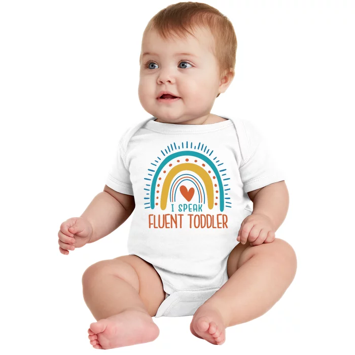 I Speak Fluent Toddler Funny Baby Bodysuit