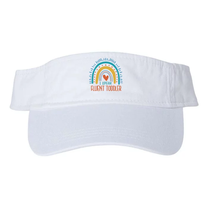 I Speak Fluent Toddler Funny Valucap Bio-Washed Visor