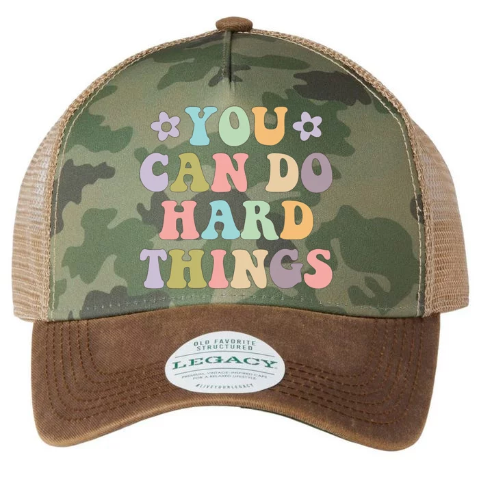 Inspirational 's Graphics You Can Do Hard Things Legacy Tie Dye Trucker Hat