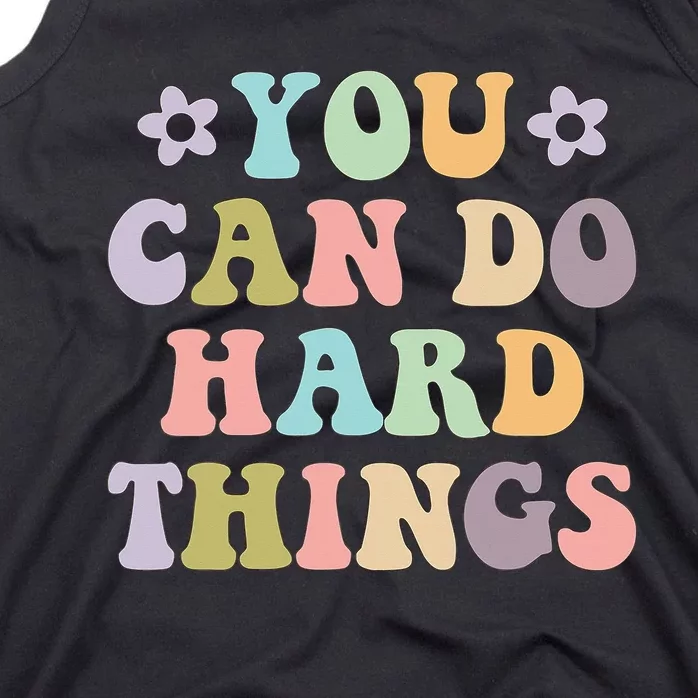 Inspirational 's Graphics You Can Do Hard Things Tank Top