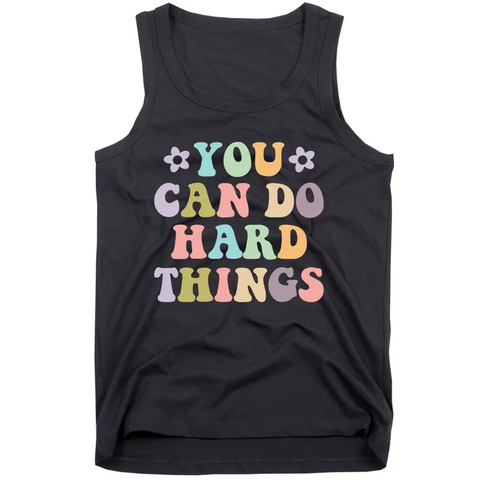 Inspirational 's Graphics You Can Do Hard Things Tank Top