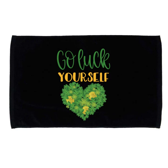 Irish Shamrock Go Luck Yourself St Patricks Microfiber Hand Towel