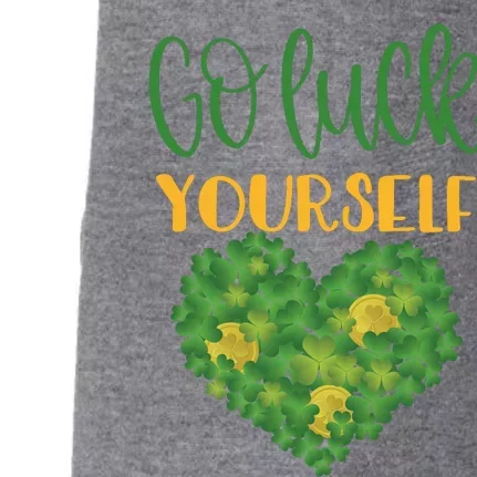 Irish Shamrock Go Luck Yourself St Patricks Doggie 3-End Fleece Hoodie