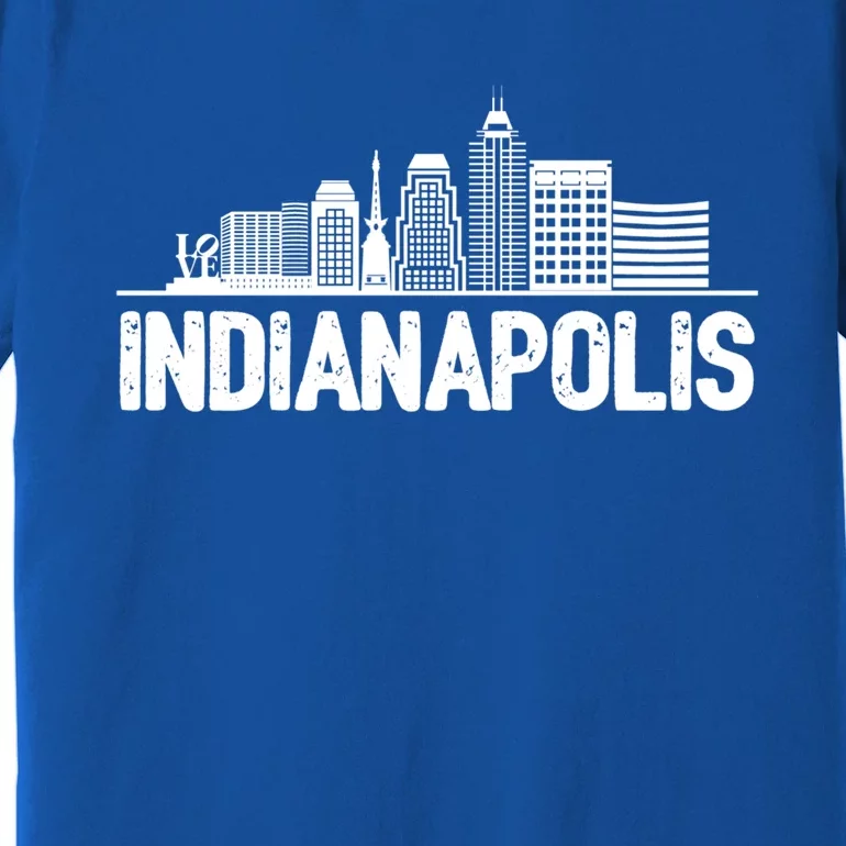 Indianapolis Skyline Gift Premium T-Shirt