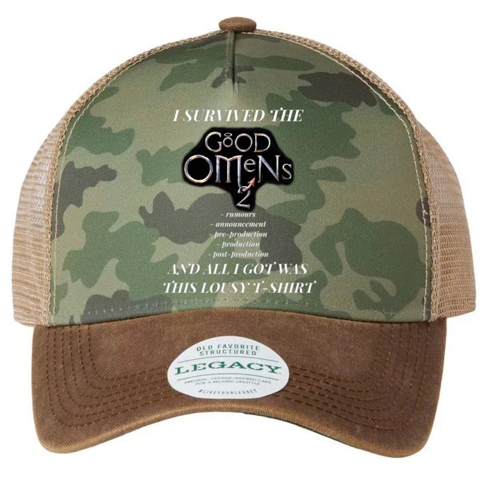 I Survived Good Omens 2 Legacy Tie Dye Trucker Hat