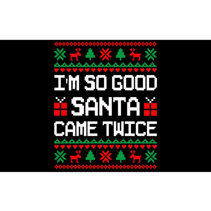 Im So Good Santa Came Twice Couples Matching Christmas Xmas Swea Bumper Sticker