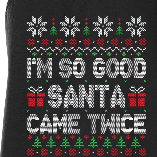 IM So Good Santa Came Twice Santa Matching Couple Christmas Women's Racerback Tank