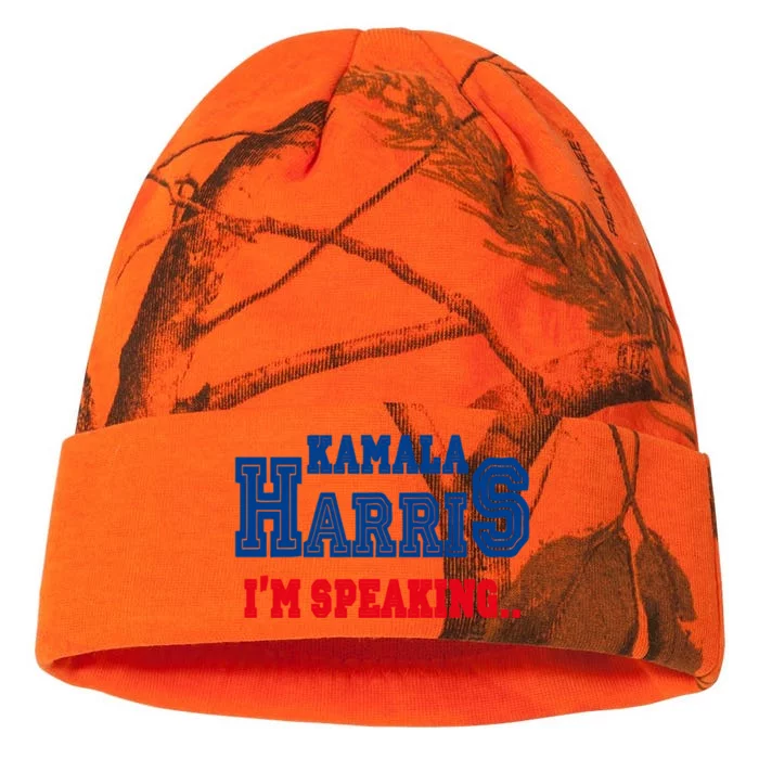 IM Speaking Gift Vice President Kamala Harris 2020 Gift Kati - 12in Camo Beanie