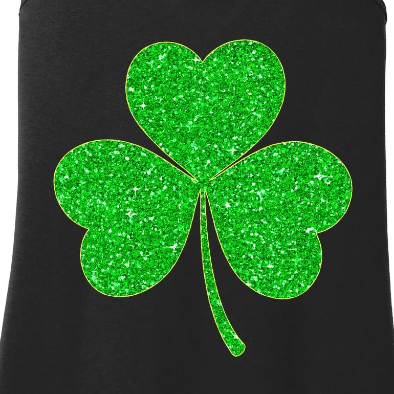 Irish Shamrock Green Clover St Patricks Day Ladies Essential Tank