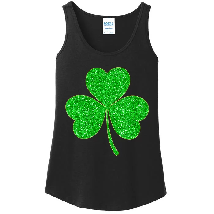 Irish Shamrock Green Clover St Patricks Day Ladies Essential Tank