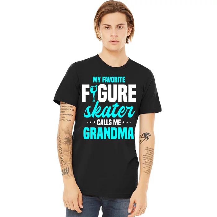 Ice Skating Grandma Skater Ice Skates Sport Premium T-Shirt