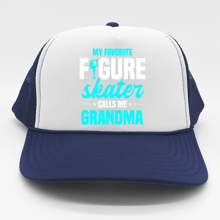 Ice Skating Grandma Skater Ice Skates Sport Trucker Hat