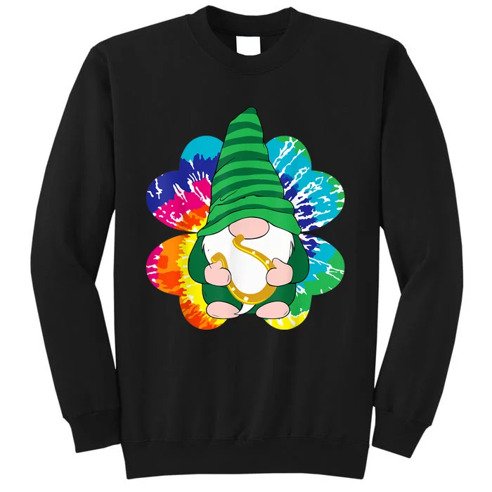 Irish Shamrock Gnome Tie Dye Hippie Shrt St. Patricks Day Sweatshirt