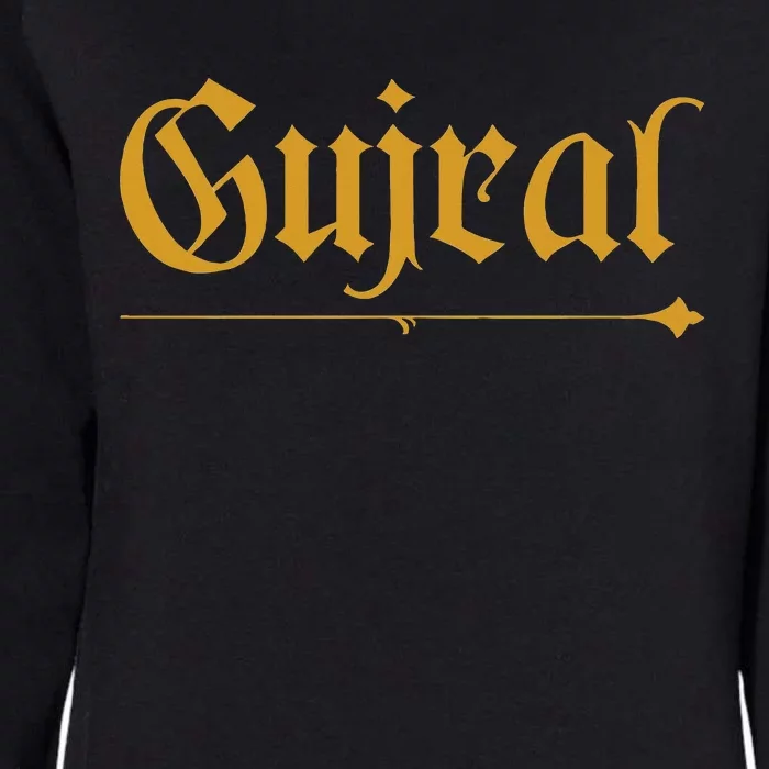 India Surname Gujral Family Hindi Indian Last Name Womens California Wash Sweatshirt