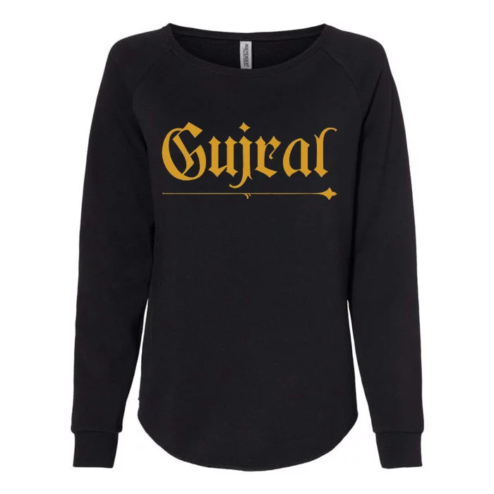 India Surname Gujral Family Hindi Indian Last Name Womens California Wash Sweatshirt