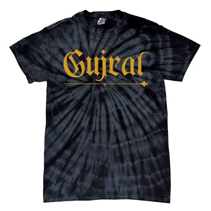 India Surname Gujral Family Hindi Indian Last Name Tie-Dye T-Shirt