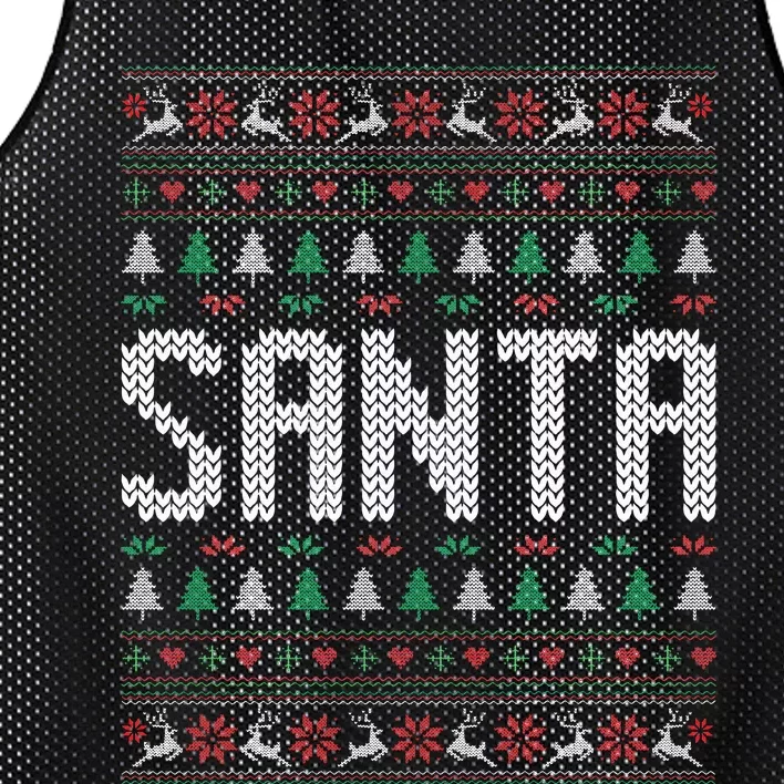 I'm So Good Santa Came Twice Ugly Xmas Couples Matching Swea Mesh Reversible Basketball Jersey Tank